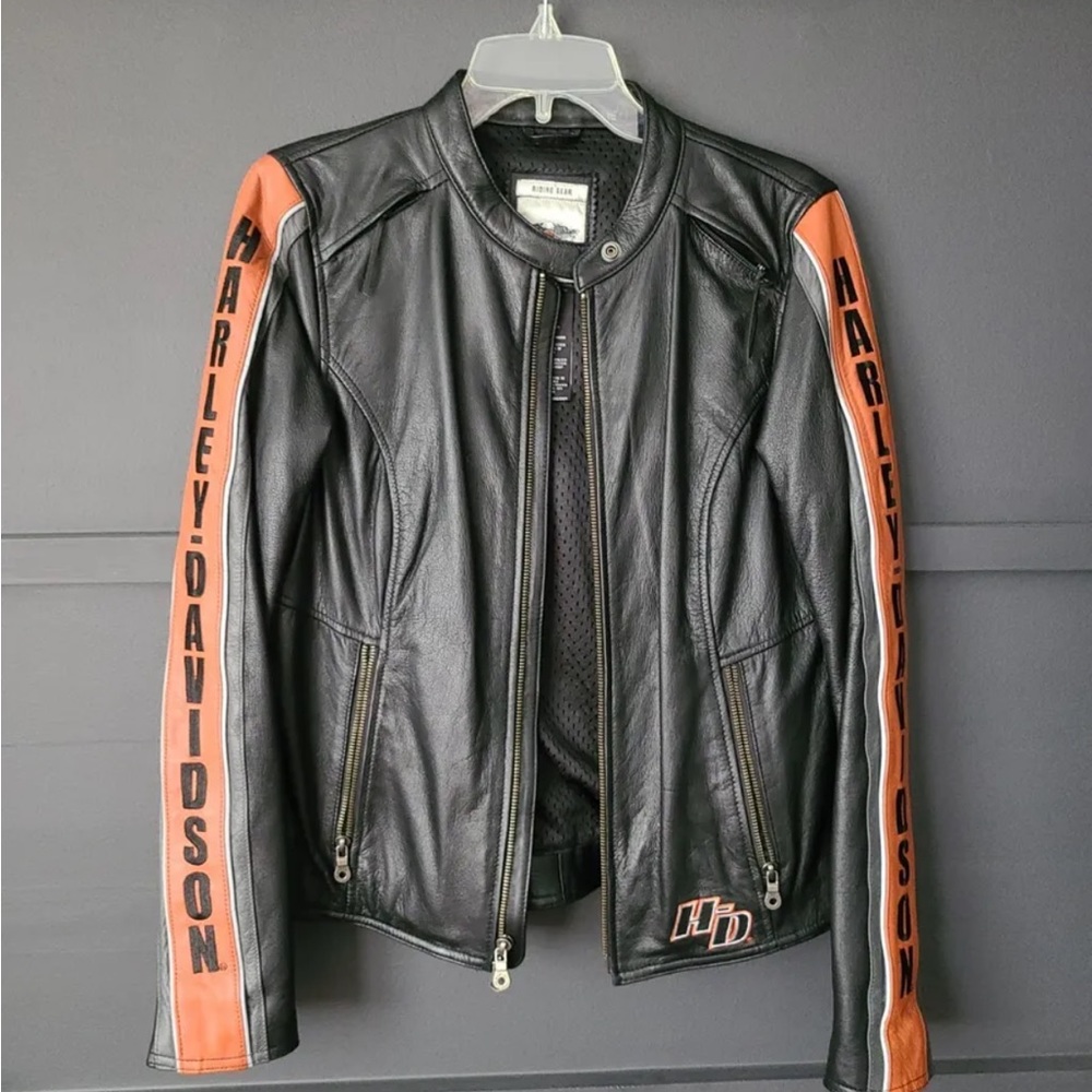 Harley-Davidson MEDIUM Women’s Vented Leather Riding Jacket